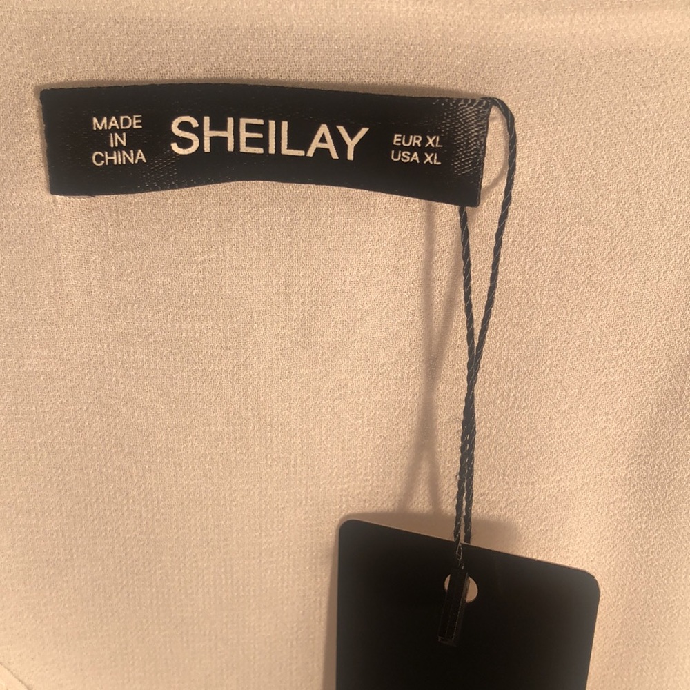 Women’s white Sheilay cold Shoulder spring eyelet crochet blouse - Picture 10 of 14